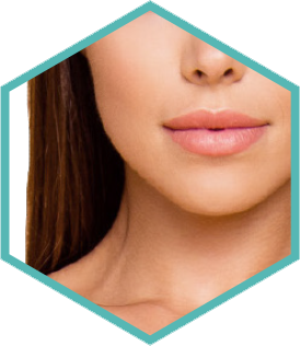 Morpheus8 skin remodelling Dublin - hexagon crop of a woman's face and neck Hexagon crop of a woman's face and neck for Morpheus8 skin remodelling in Dublin